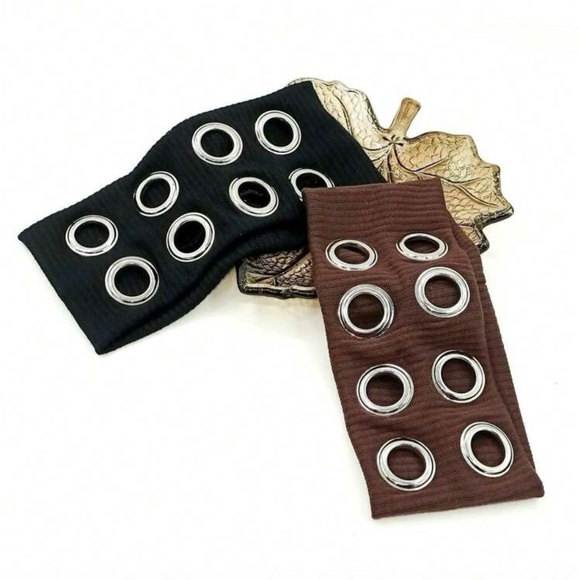 Black Grommet Headband - Picture 7 of 9